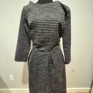 WOMEN'S STRIPED MIDI DRESS